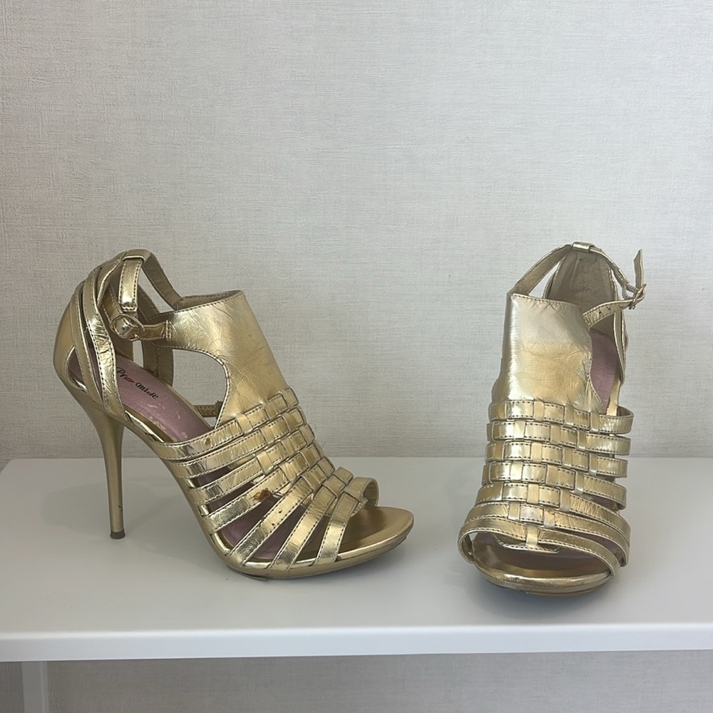 Gold High Heels